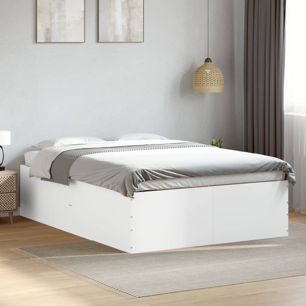 vidaXL Bed Frame without Mattress White 140x200 cm