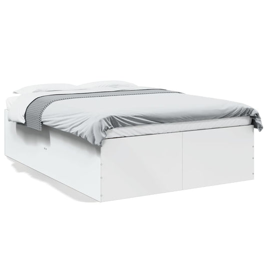 vidaXL Bed Frame without Mattress White 120x200 cm