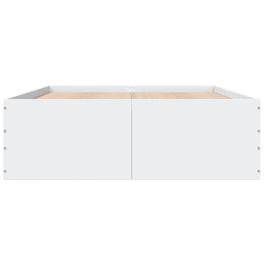 vidaXL Bed Frame without Mattress White 120x200 cm