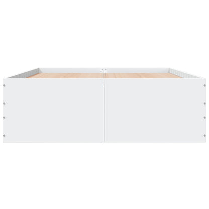 vidaXL Bed Frame without Mattress White 120x200 cm