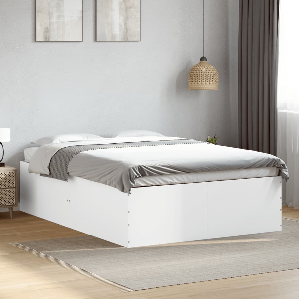 vidaXL Bed Frame without Mattress White 120x200 cm