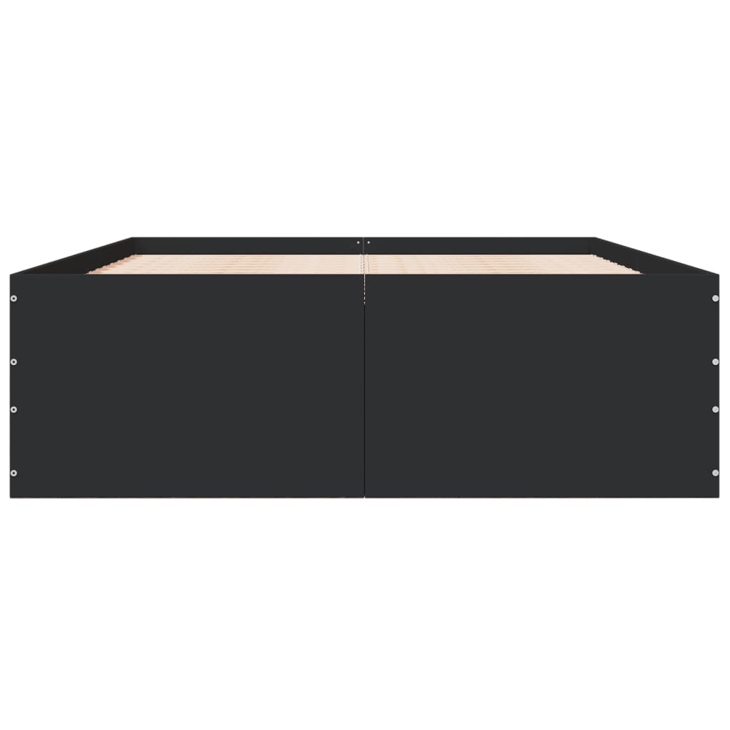 vidaXL Bed Frame without Mattress Black 120x200 cm
