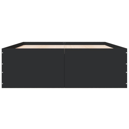 vidaXL Bed Frame without Mattress Black 120x200 cm