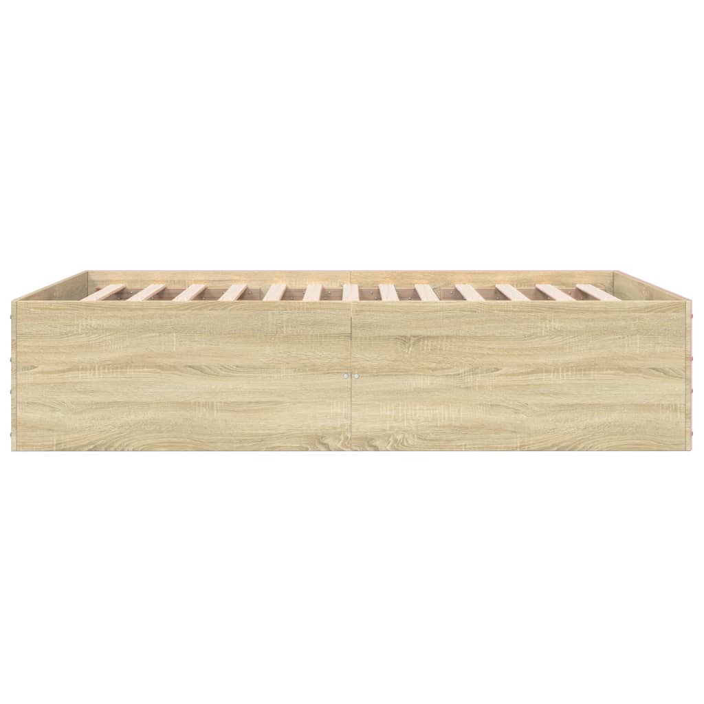 vidaXL Bed Frame without Mattress Sonoma Oak 120x200 cm