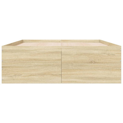 vidaXL Bed Frame without Mattress Sonoma Oak 135x190 cm Double