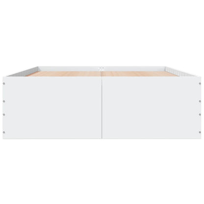 vidaXL Bed Frame without Mattress White 120x190 cm Small Double
