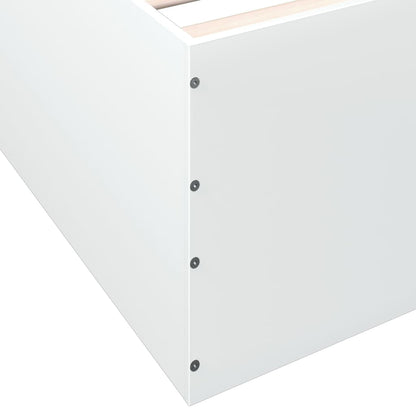 vidaXL Bed Frame without Mattress White 120x190 cm Small Double
