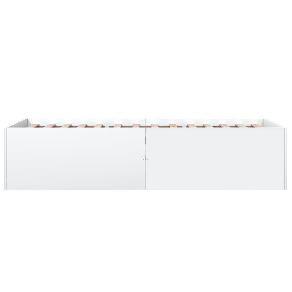 vidaXL Bed Frame without Mattress White 90x200 cm