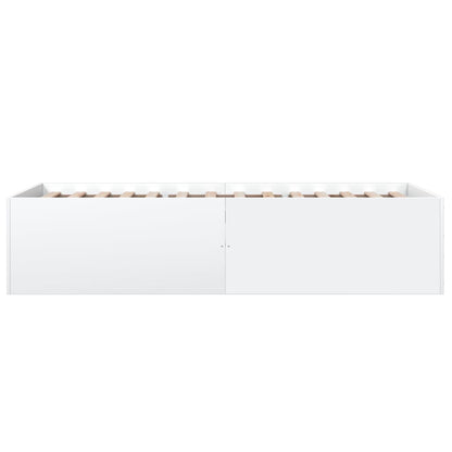 vidaXL Bed Frame without Mattress White 90x200 cm