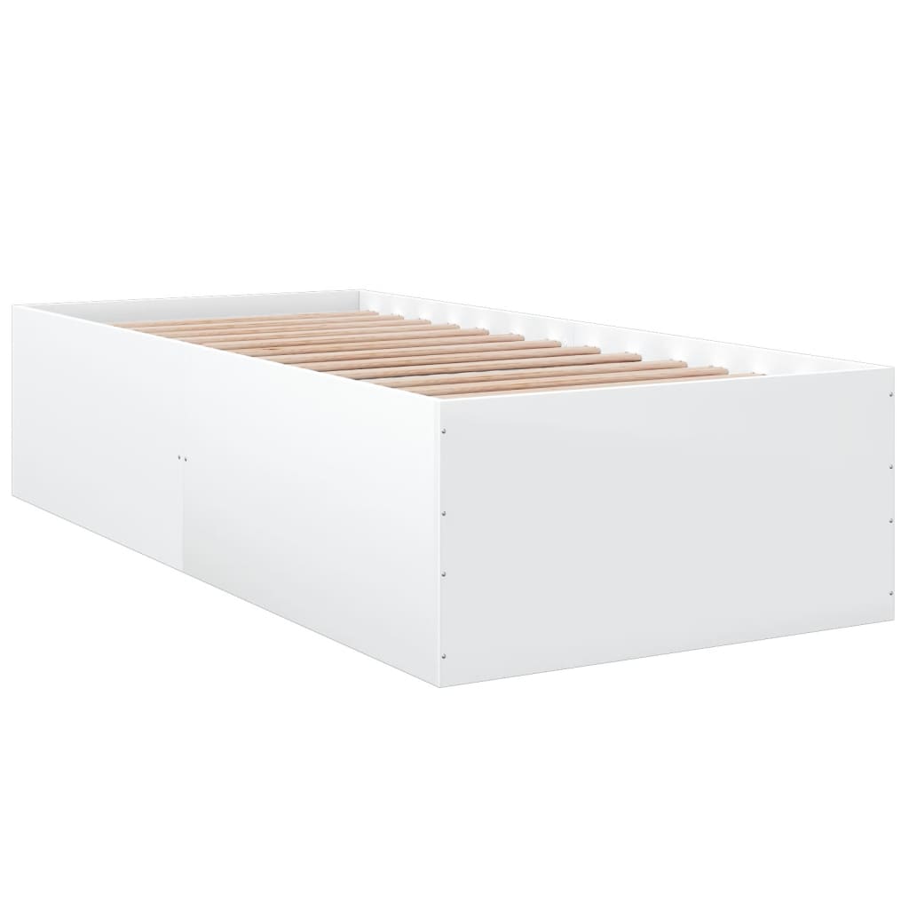 vidaXL Bed Frame without Mattress White 90x200 cm