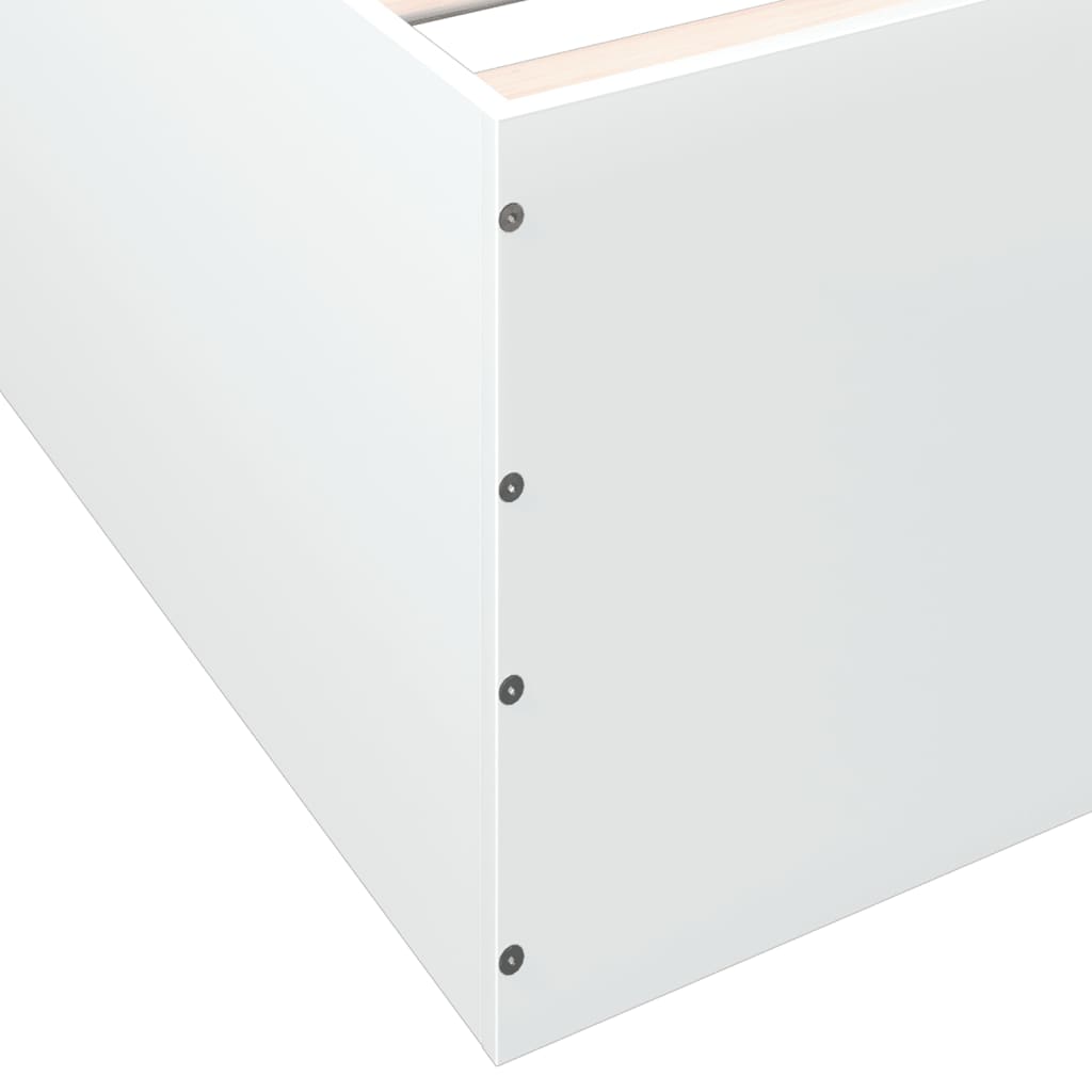 vidaXL Bed Frame without Mattress White 90x200 cm