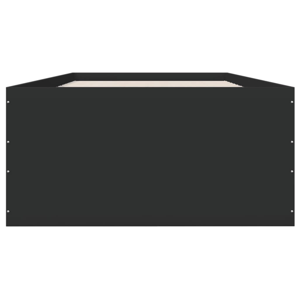 vidaXL Bed Frame without Mattress Black 90x200 cm