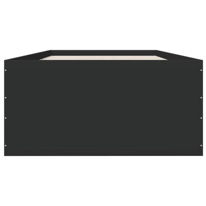 vidaXL Bed Frame without Mattress Black 90x200 cm