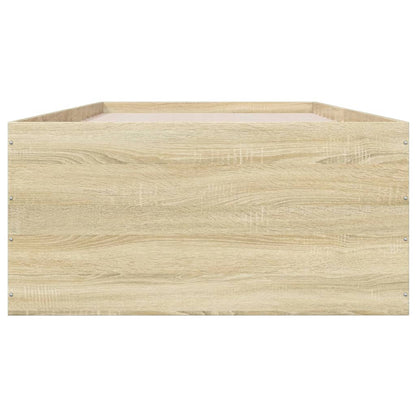 vidaXL Bed Frame without Mattress Sonoma Oak 90x200 cm