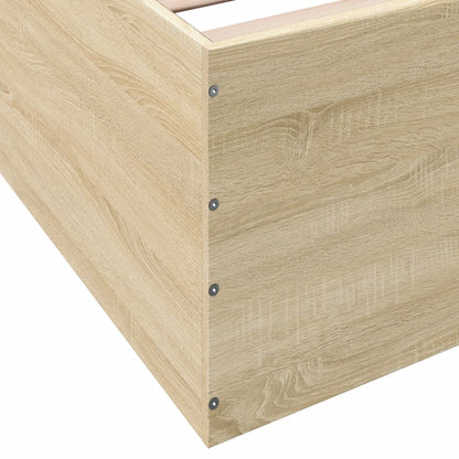 vidaXL Bed Frame without Mattress Sonoma Oak 90x200 cm