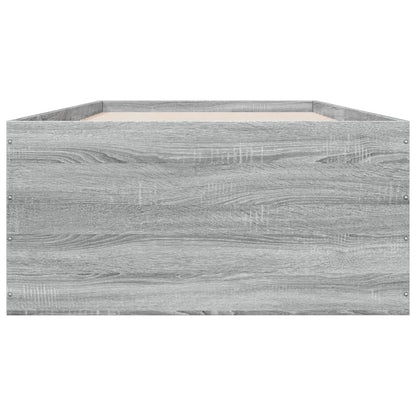vidaXL Bed Frame without Mattress Grey Sonoma 90x200 cm