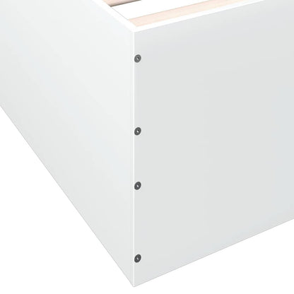vidaXL Bed Frame without Mattress White 90x190 cm Single