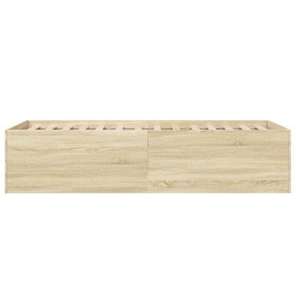 vidaXL Bed Frame without Mattress Sonoma Oak 90x190 cm Single