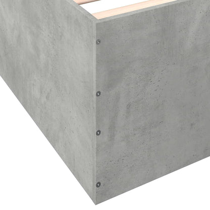 vidaXL Bed Frame without Mattress Concrete Grey 90x190 cm Single
