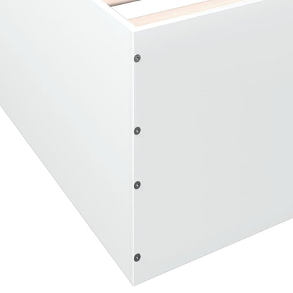 vidaXL Bed Frame without Mattress White 75x190 cm Small Single