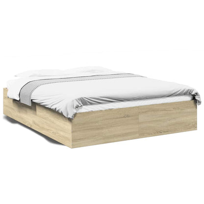 vidaXL Bed Frame without Mattress Sonoma Oak 150x200 cm