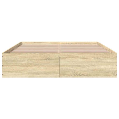 vidaXL Bed Frame without Mattress Sonoma Oak 150x200 cm