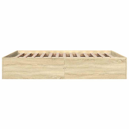 vidaXL Bed Frame without Mattress Sonoma Oak 150x200 cm