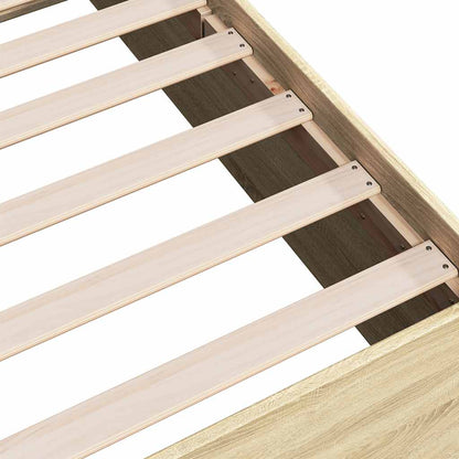 vidaXL Bed Frame without Mattress Sonoma Oak 150x200 cm