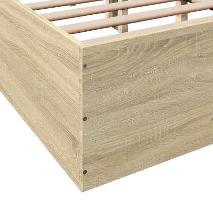vidaXL Bed Frame without Mattress Sonoma Oak 150x200 cm