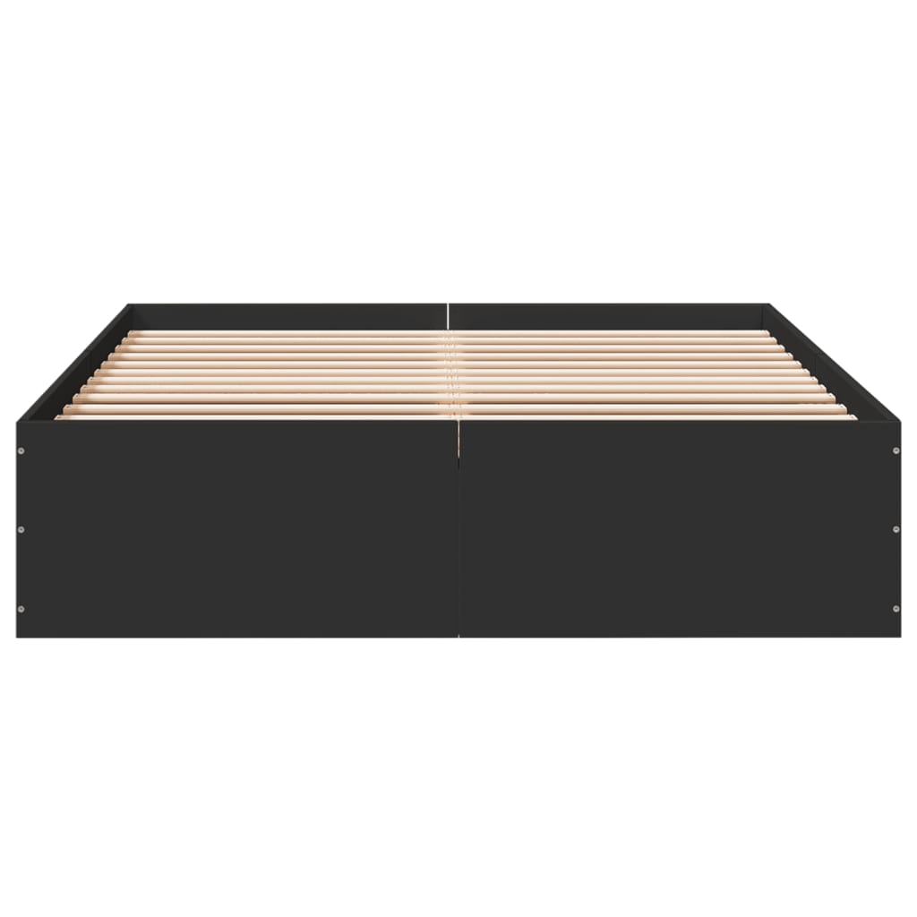 vidaXL Bed Frame without Mattress Black 120x190 cm Small Double