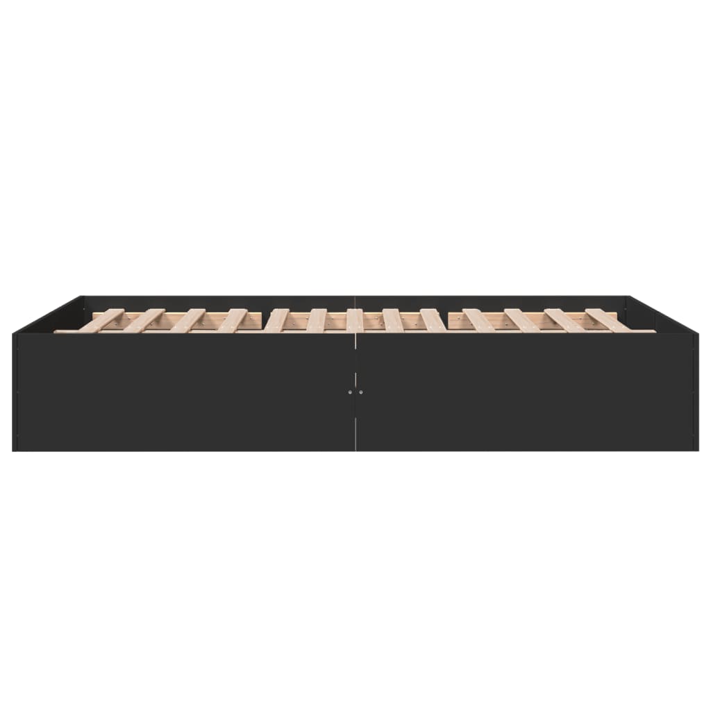 vidaXL Bed Frame without Mattress Black 120x190 cm Small Double