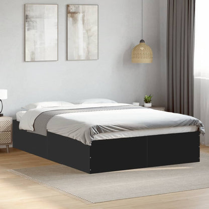 vidaXL Bed Frame without Mattress Black 120x190 cm Small Double