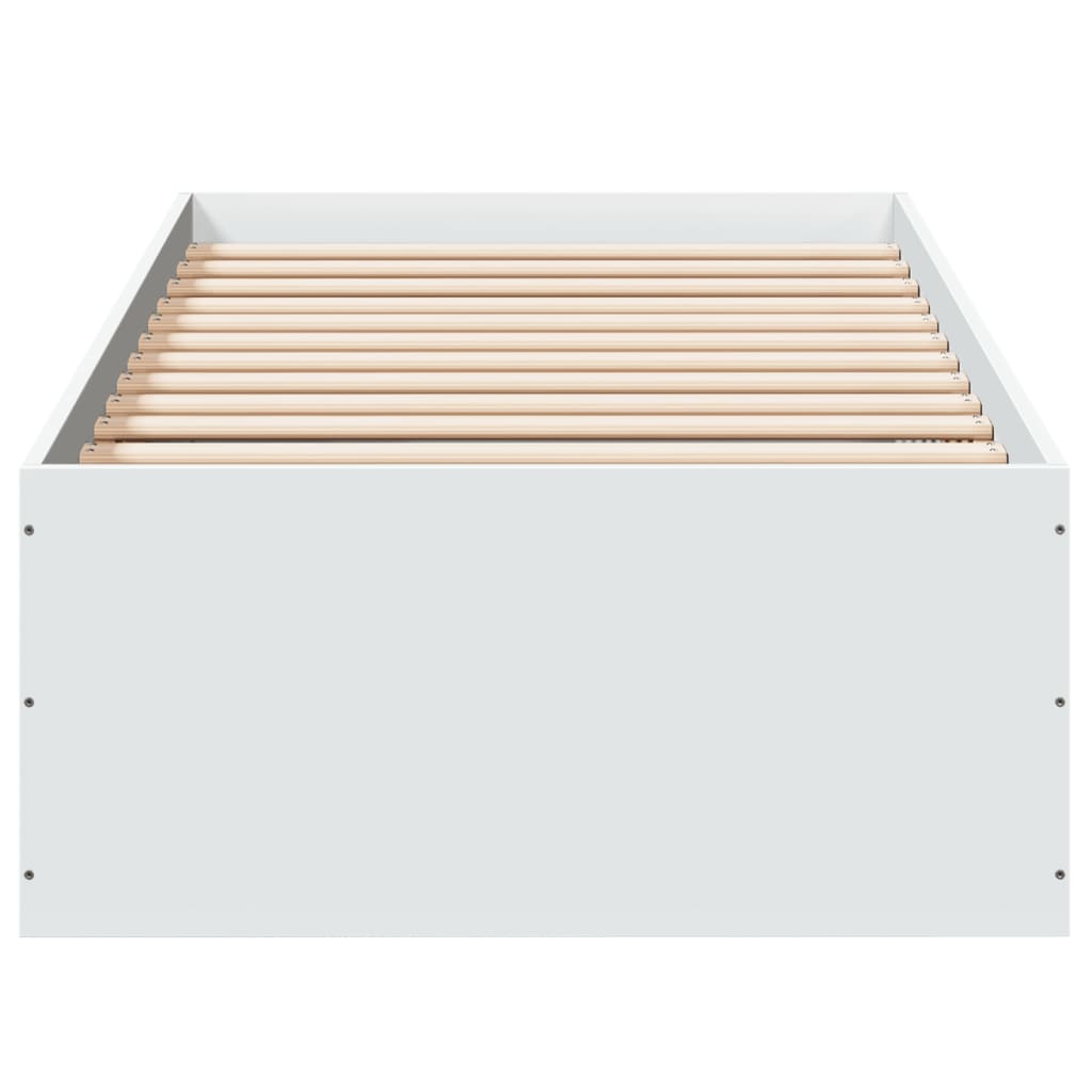 vidaXL Bed Frame without Mattress White 100x200 cm
