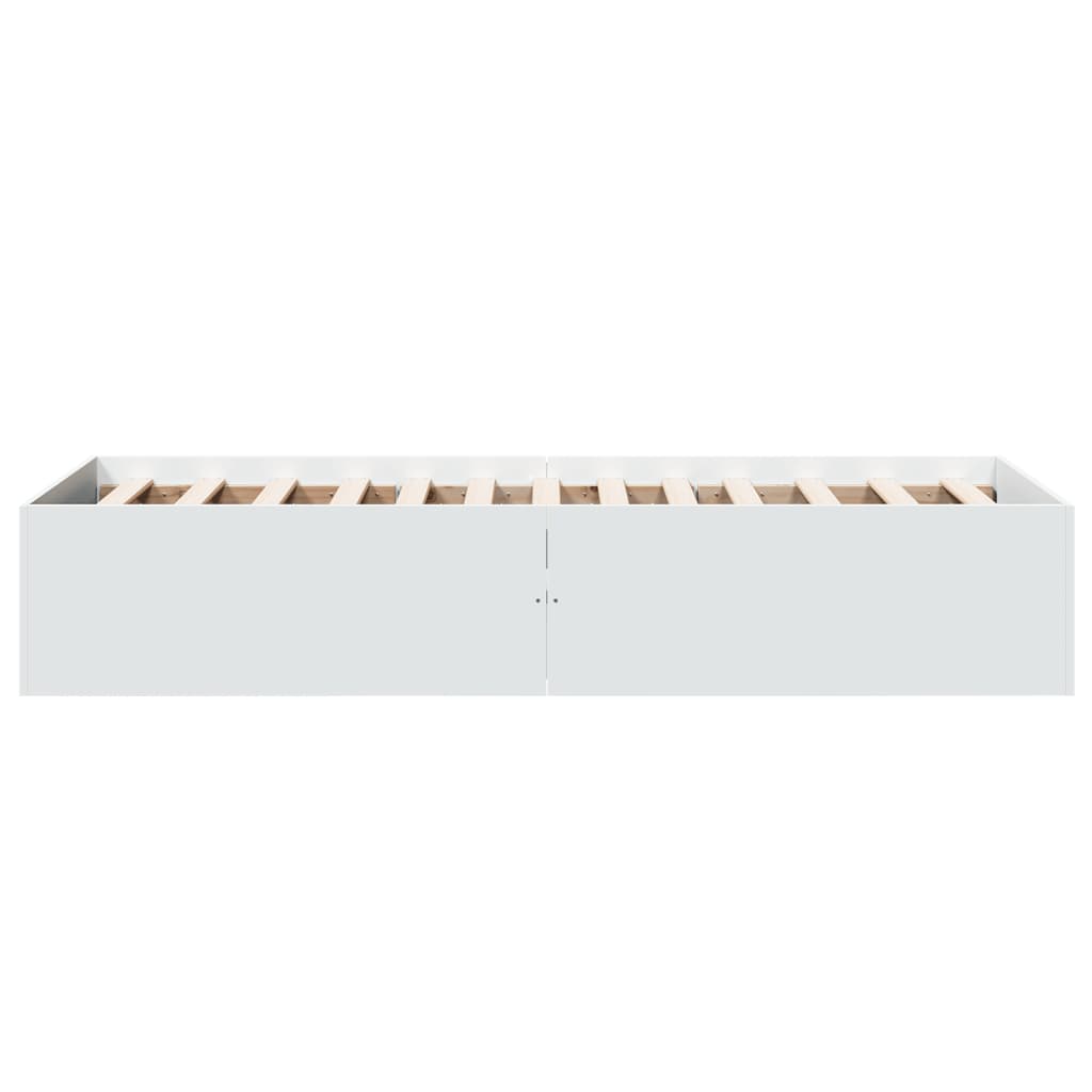 vidaXL Bed Frame without Mattress White 100x200 cm