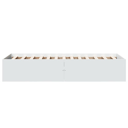 vidaXL Bed Frame without Mattress White 100x200 cm