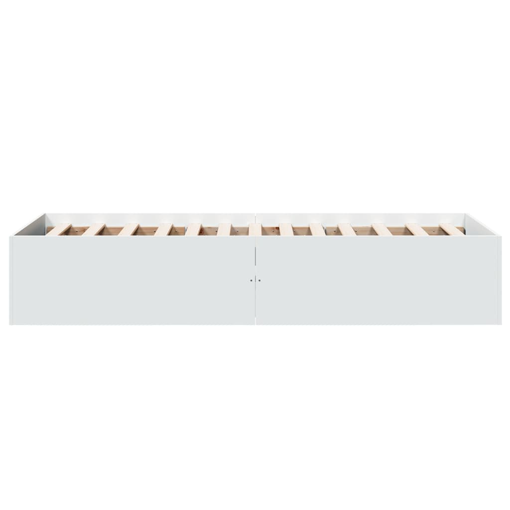 vidaXL Bed Frame without Mattress White 90x200 cm