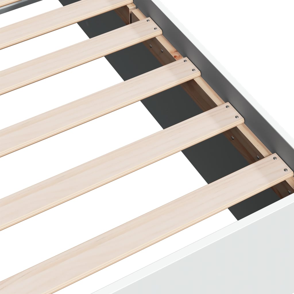 vidaXL Bed Frame without Mattress White 90x200 cm
