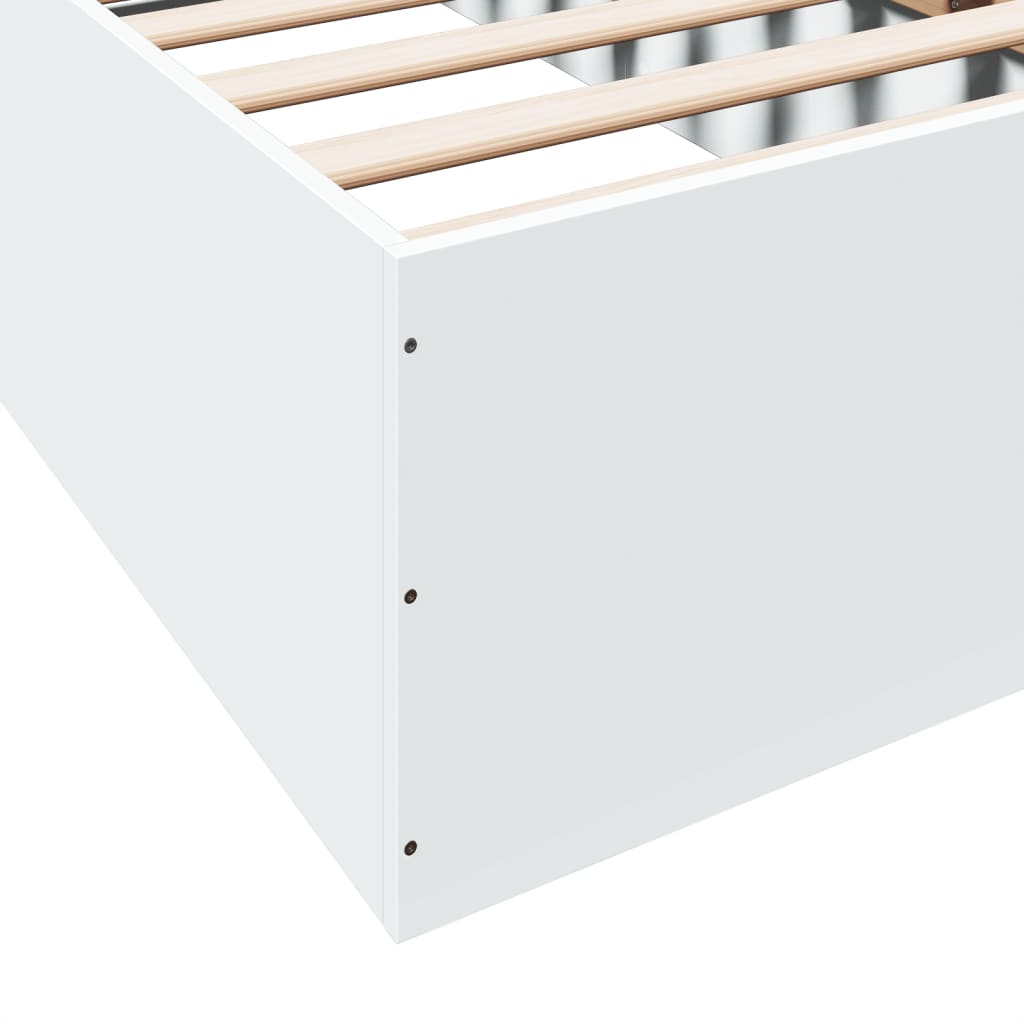 vidaXL Bed Frame without Mattress White 90x200 cm