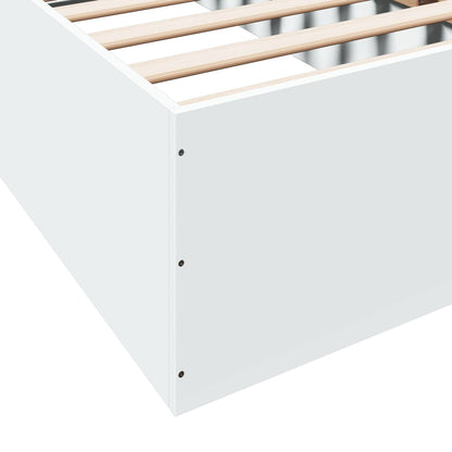 vidaXL Bed Frame without Mattress White 90x200 cm