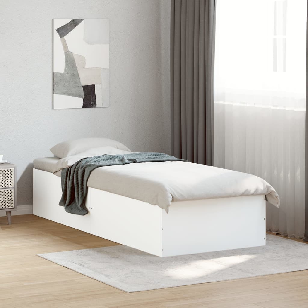 vidaXL Bed Frame without Mattress White 90x200 cm