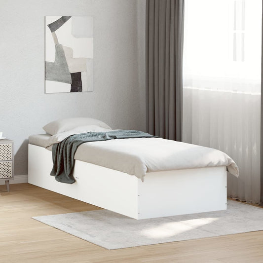 vidaXL Bed Frame without Mattress White 90x200 cm
