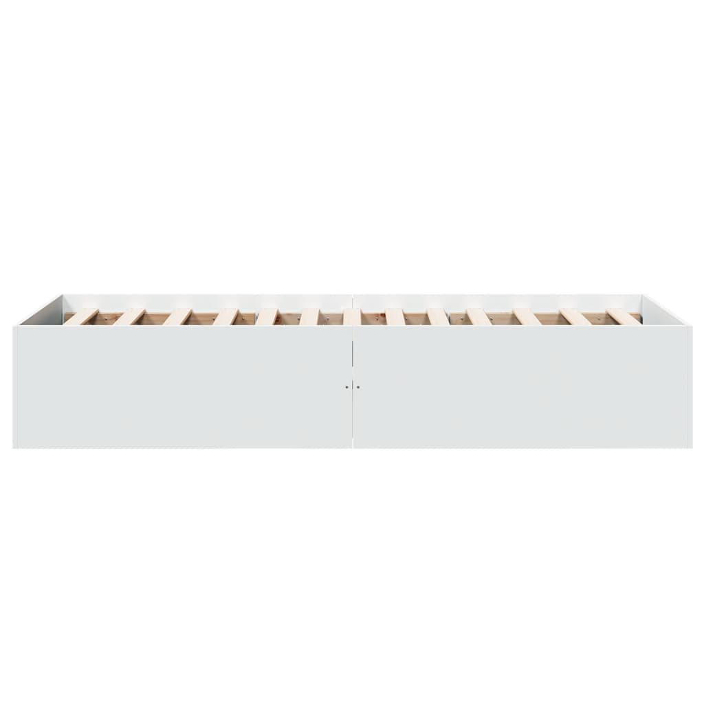 vidaXL Bed Frame without Mattress White 90x190 cm Single
