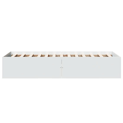 vidaXL Bed Frame without Mattress White 90x190 cm Single