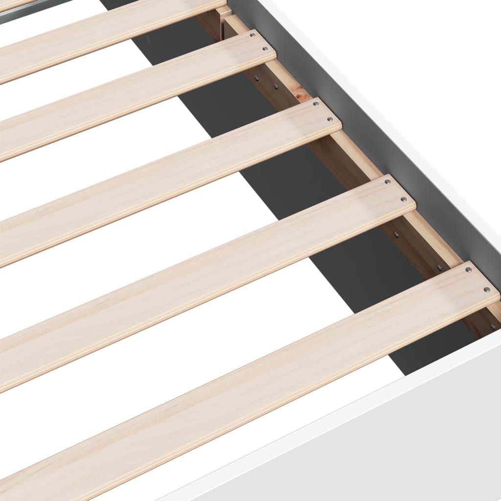 vidaXL Bed Frame without Mattress White 90x190 cm Single
