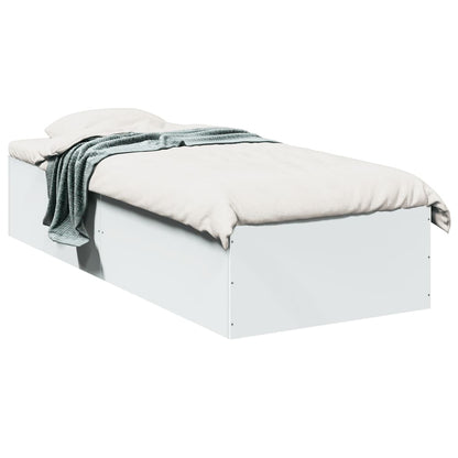 vidaXL Bed Frame without Mattress White 90x190 cm Single