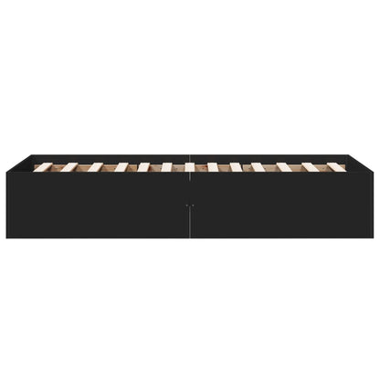vidaXL Bed Frame without Mattress Black 90x190 cm Single