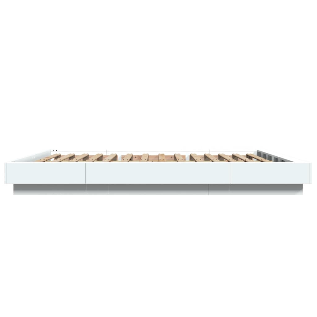vidaXL Bed Frame without Mattress White 160x200 cm
