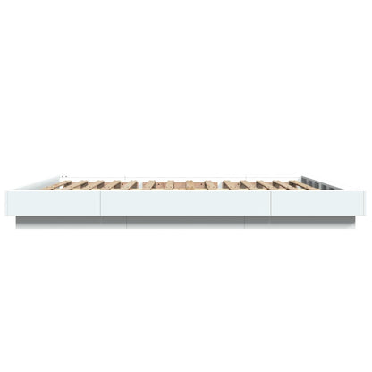 vidaXL Bed Frame without Mattress White 160x200 cm