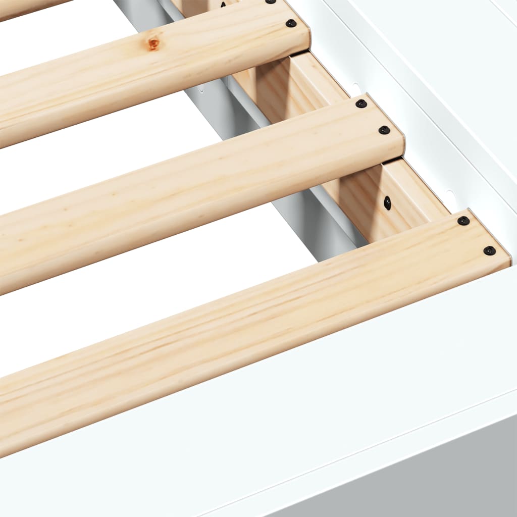 vidaXL Bed Frame without Mattress White 160x200 cm