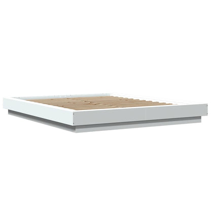 vidaXL Bed Frame without Mattress White 150x200 cm King Size